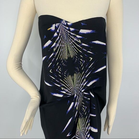 BCBGMaxAzria Strapless Silk Runway Dress - Picture 3 of 13